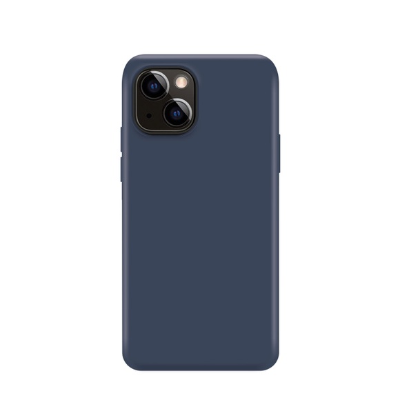 Xqisit Silicone Case iPhone 14 Plus - Abyss Blue Hülle