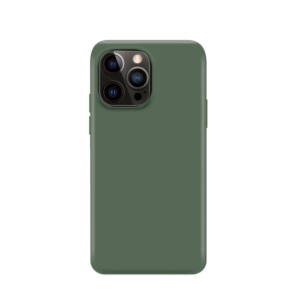 Xqisit Silicone Case iPhone 14 Pro Max - Eucalyptus Hülle