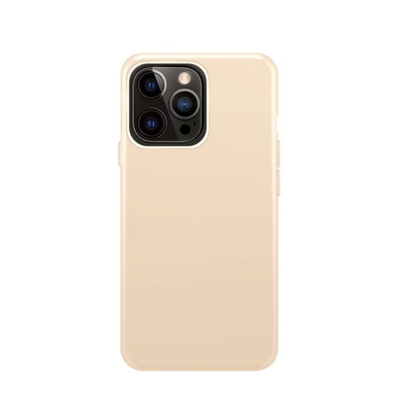 XQISIT - iPhone 14 Pro Antibakterielle Silikon Case Hülle (50536) - Rosa