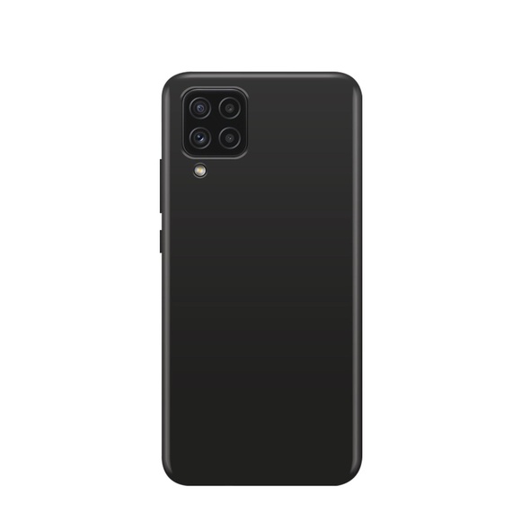 XQISIT - Samsung Galaxy A22 5G Antibakterielle Silikon Case Hülle (49811) - Schwarz