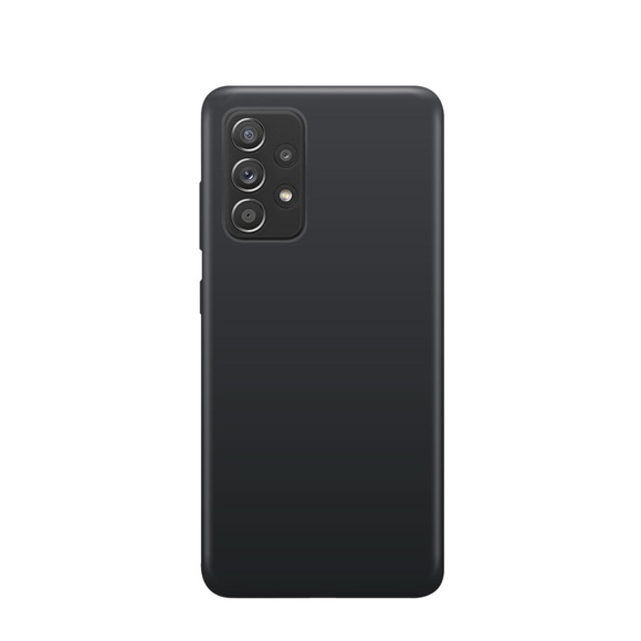 XQISIT - Samsung Galaxy A52s 5G / A52 (5G) Antibakterielle Silikon Case Hülle (49809) - Schwarz