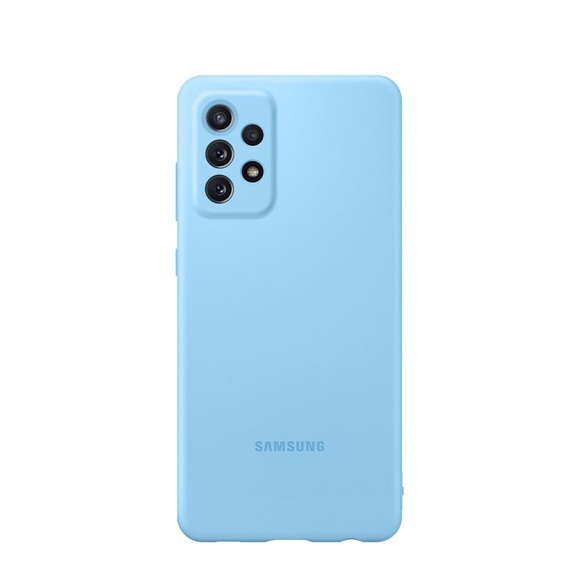 Samsung - Galaxy A72 5G Silikon Cover Hülle (EF-PA725TLEGWW) - Hellblau