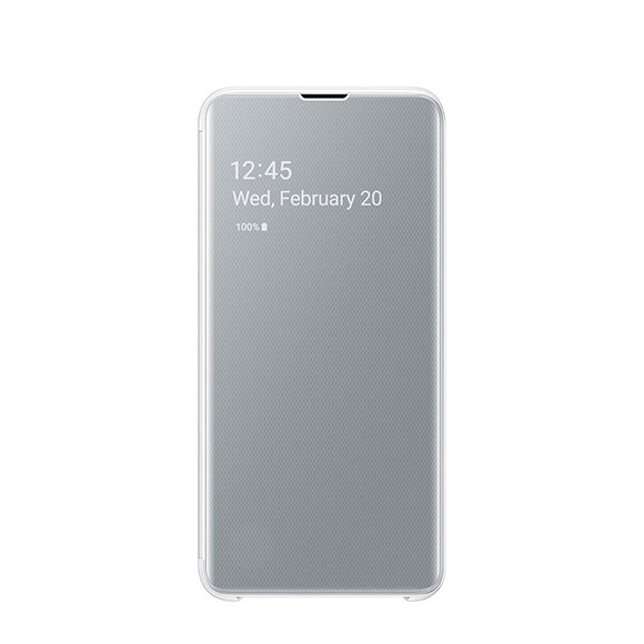 Samsung Galaxy S10e Clear View Cover Flipcase Hülle Weiss (EF-ZG970CWEGWW)