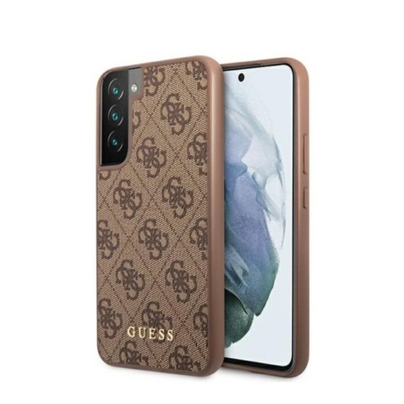 Guess - Samsung Galaxy S22+ Plus 5G Hardcase Hülle Charms (GUHCS22MG4GFBR) - Braun