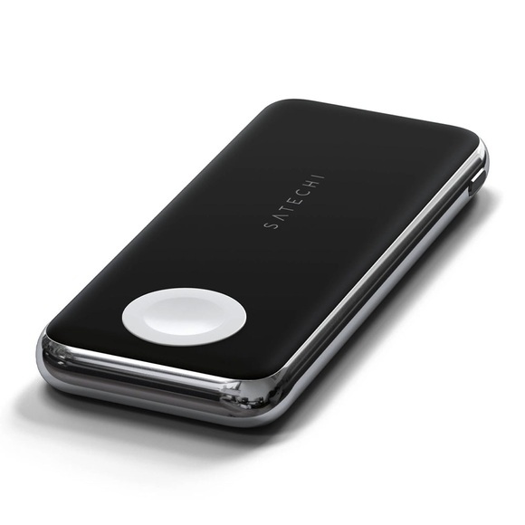 SATECHI Quatro - Wireless Power Bank (Schwarz/Grau)