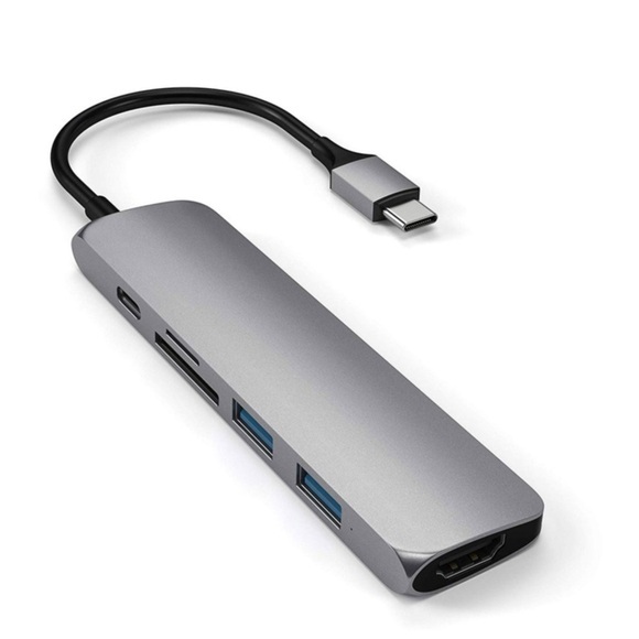 Satechi Usb-C Slim Aluminium Multiport Adapter V2