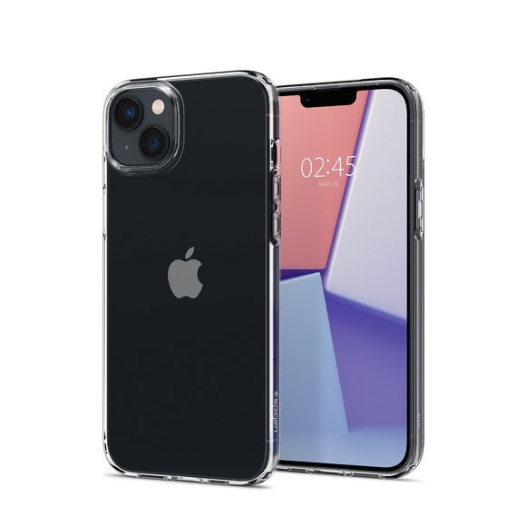 Spigen - iPhone 14 Liquid Crystal Case Gummi Hülle (ACS05033) - Transparent