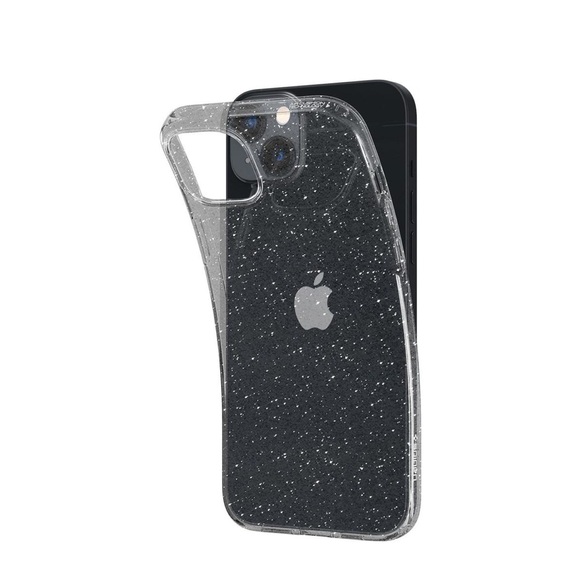 Spigen - iPhone 14 Liquid Crystal Glitter Case Gummi Hülle (ACS05034) - Transparent