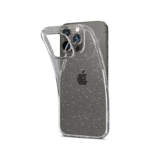 Spigen - iPhone 14 Pro Liquid Crystal Glitter Case Gummi Hülle (ACS04954) - Transparent