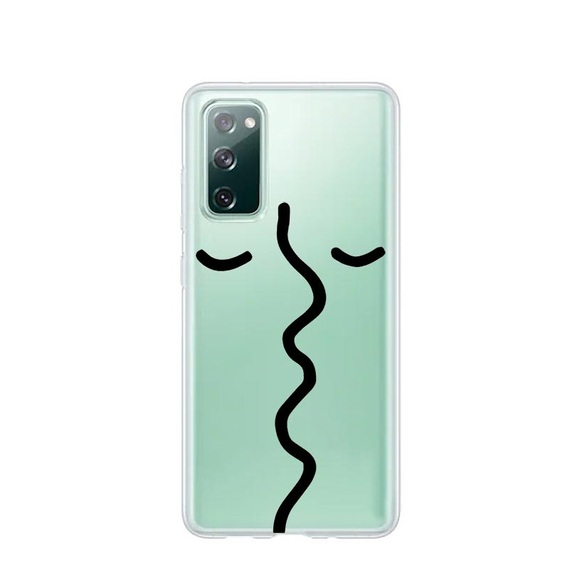 Apfelkiste © - Samsung Galaxy S20 FE / S20 FE 5G Gummi Case Hülle Ultra Thin Modern Art - Transparent / Schwarz
