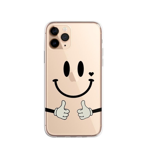 Apfelkiste © - iPhone 11 Pro Gummi Case Hülle Ultra Thin Happy Smile - Transparent