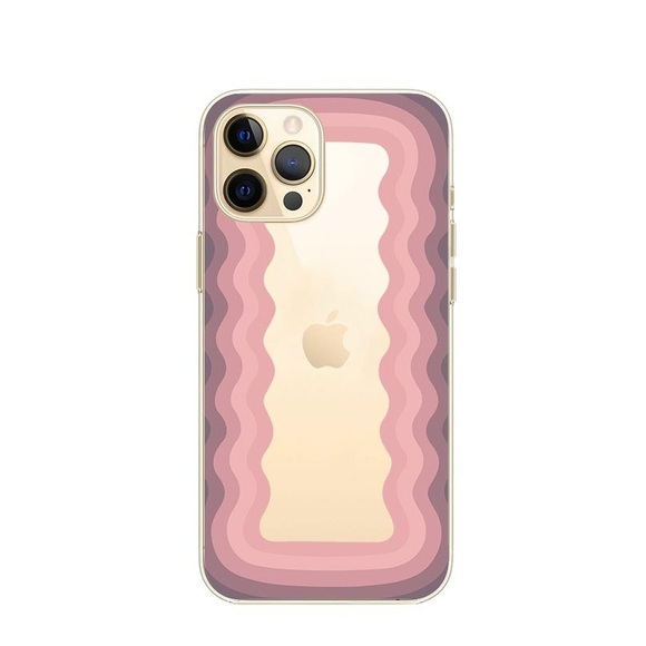 Apfelkiste © - iPhone 12 Pro Max Gummi Case Hülle Ultra Thin Lollipop Frame - Rosa