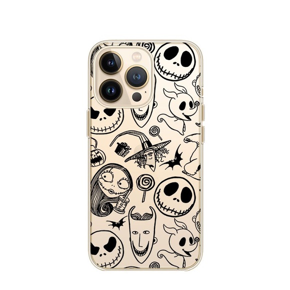 Apfelkiste © - iPhone 13 Pro Gummi Case Hülle Ultra Thin Halloween Cartoon - Transparent