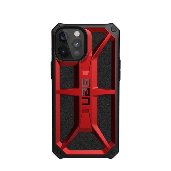 UAG Urban Armor Gear - iPhone 12 Pro Max Schutzhülle Monarch (112361119494) - Crimson (Rot / Schwarz)