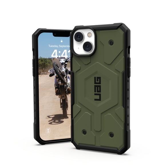 Urban Armor Gear Pathfinder MagSafe Case Apple iPhone 14 Plus Oliv