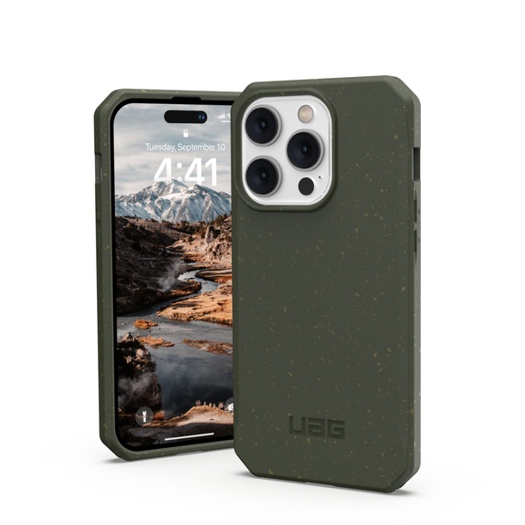 Urban Armor Gear Outback-BIO Case Apple iPhone 14 Pro Oliv