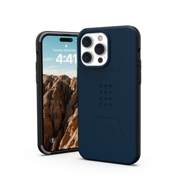 Urban Armor Gear Civilian MagSafe Case Apple iPhone 14 Pro Max Blau