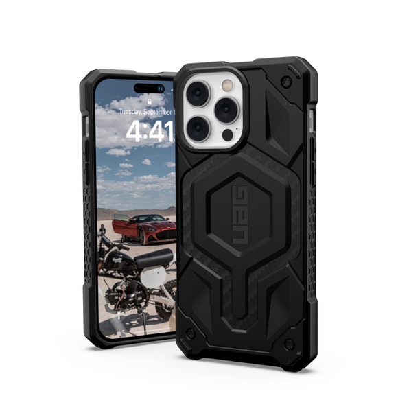 Urban Armor Gear Monarch Pro MagSafe Case Apple iPhone 14 Pro Max Carbon