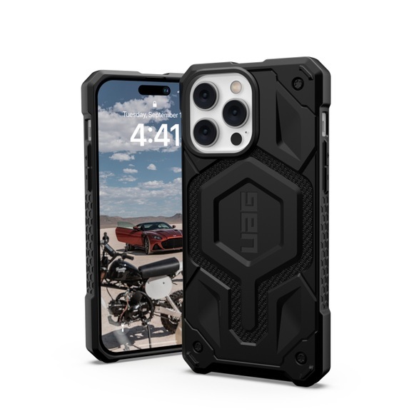 Urban Armor Gear Monarch Pro MagSafe Case Apple iPhone 14 Pro Max Schwarz