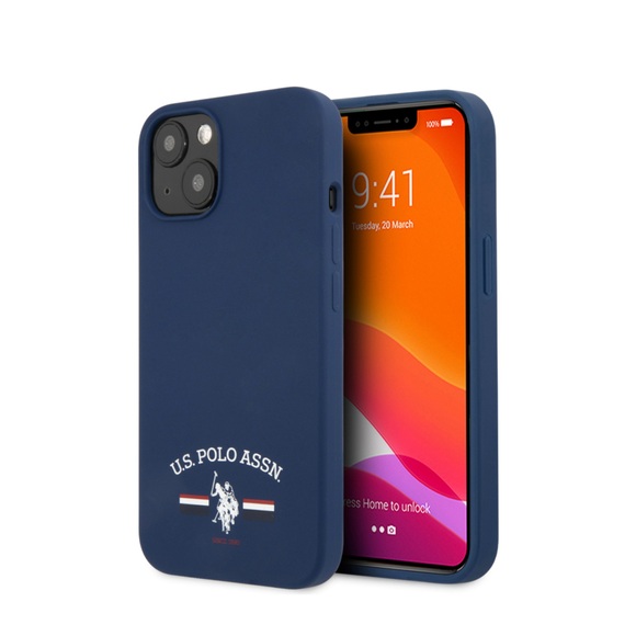 U.S. Polo Assn. - iPhone 13 Silikon Soft Touch Hülle (USHCP13MSFGV) - Navy