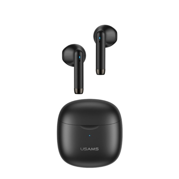 USAMS - TWS Bluetooth 5.0 In-Ear Kopfhörer Headset + Lade Case (320mAh) - Schwarz