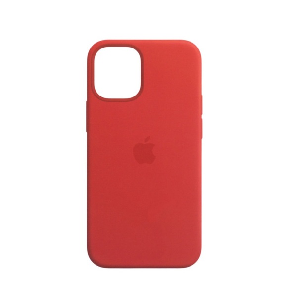 Apple - iPhone 12 Mini MagSafe Silikon Case Hülle (MHKW3ZE/A) - Rot (PRODUCT)RED