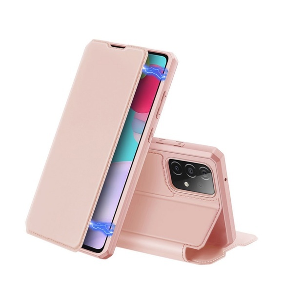 Dux Ducis - Samsung Galaxy A52 / A52 5G Magnet Flip Wallet Cover Leder Tasche - Rosa
