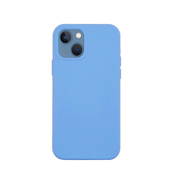 iPhone 14 Plus Soft Touch Silikon Case Hülle - Hellblau