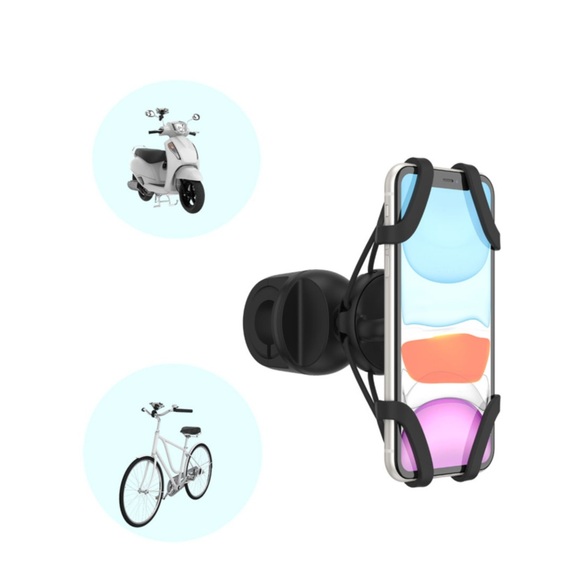 PopSockets - PopMount 2 Ride Universal Fahrrad / Motorrad Halterung für alle PopSockets (804784) - Schwarz