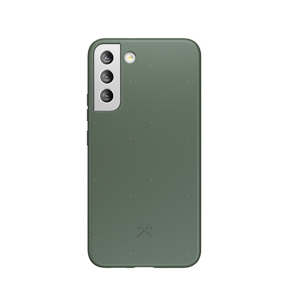 Woodcessories - Samsung Galaxy S22+ Plus 5G BioCase Antimikrobielle Schutzhülle Vegan Biologisch Abbaubar (ECO622) - Midnight Green