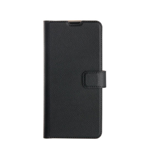 XQISIT - iPhone 14 Pro Antibakterielle Slim Wallet Case Leder Tasche (50430) - Schwarz