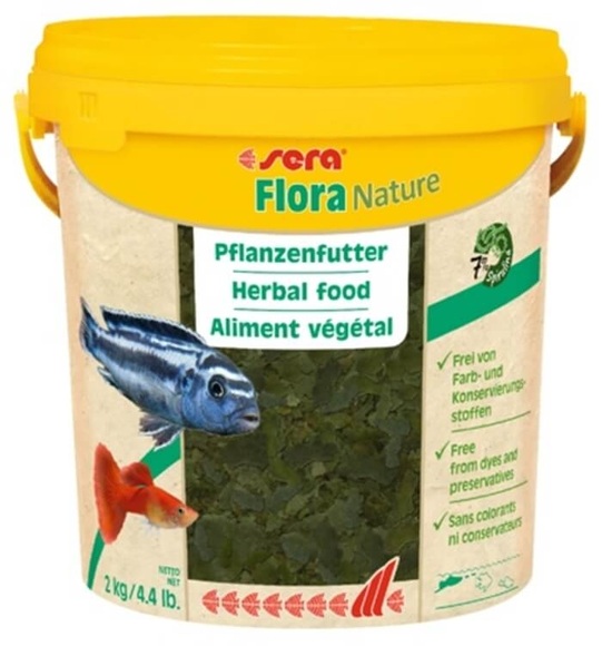 00690 - sera flora 10L Grünflocken mit Spirulina