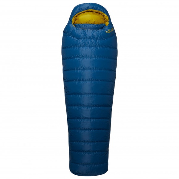 Rab - Ascent Pro 600 - Daunenschlafsack Gr bis 200 cm Körperlänge blau