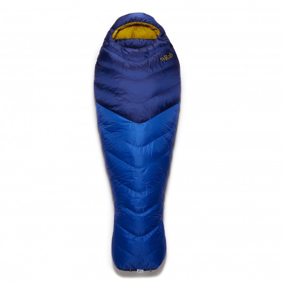 Rab - Neutrino 400 - Daunenschlafsack Gr 185 cm Körperlänge - Width: Wide blau