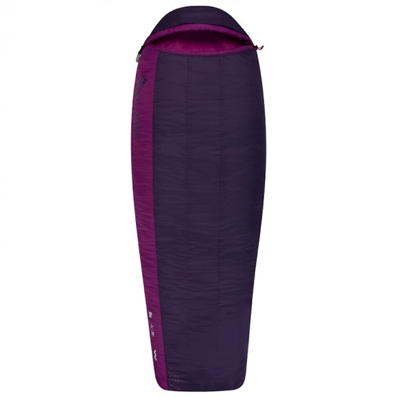 Sea to Summit - Women's Quest QuII - Kunstfaserschlafsack Gr Long;Regular weiß/lila