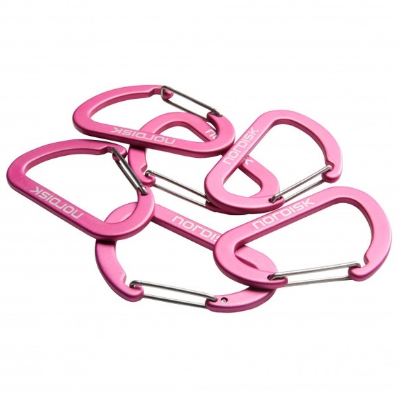Nordisk - Large Hooks - Materialkarabiner Gr One Size cherry;mustard