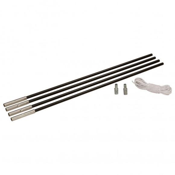Brunner - Pole Kit - Reparaturset Gr 4 x 65 cm - Ø 7,9 mm;4 x 75 cm - Ø 12,7 mm schwarz