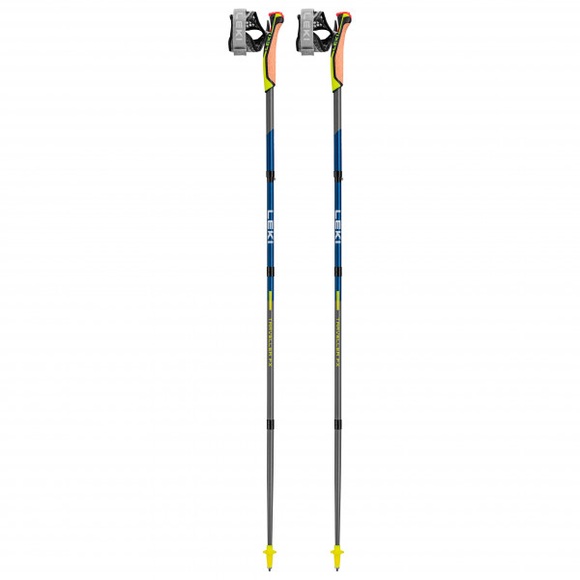 Leki - Traveller FX.One Carbon - Nordic Walking Stöcke Gr 130 cm grau/gelb