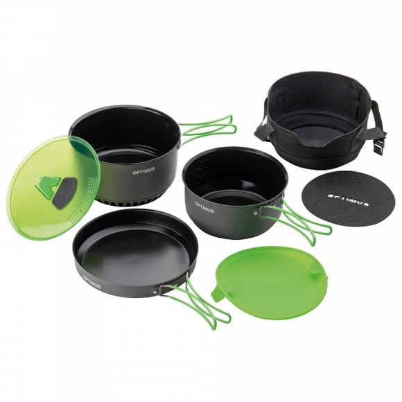 Optimus - Terra Camp 4 Kochtopfset - Topf schwarz