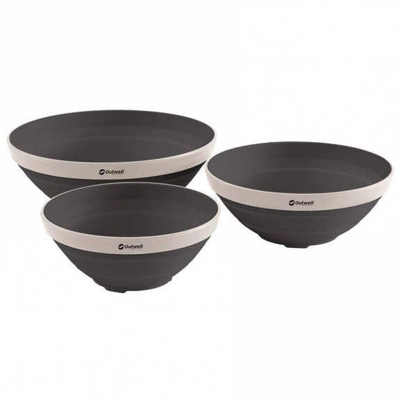 Outwell - Collaps Bowl Set - Geschirr-Set Gr One Size grau