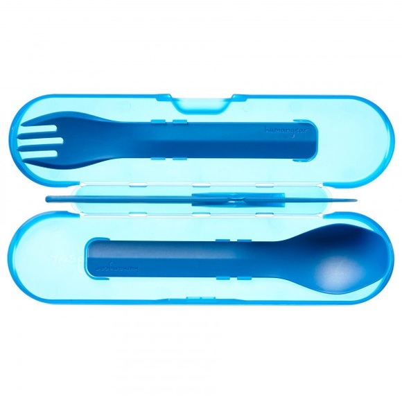humangear - Besteck GoBites Trio - Besteck-Set blau