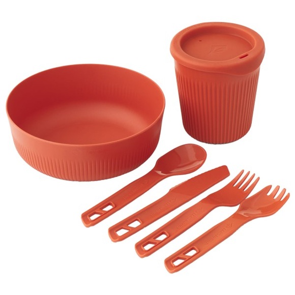 Sea to Summit - Passage Dinnerware Set 1 Person (6 Piece) - Geschirr-Set rot