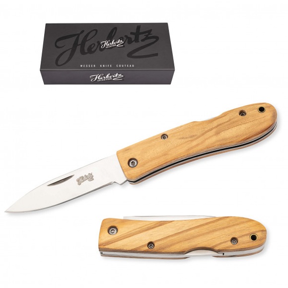 Herbertz Selektion - Taschenmesser Droppoint - Messer Gr Groß - Klingenlänge 9,3 cm;Klein - Klingenlänge 7,3 cm grün