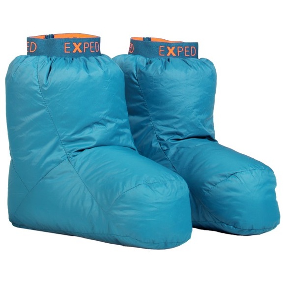 Exped - Down Sock - Hüttenschuhe Gr M blau