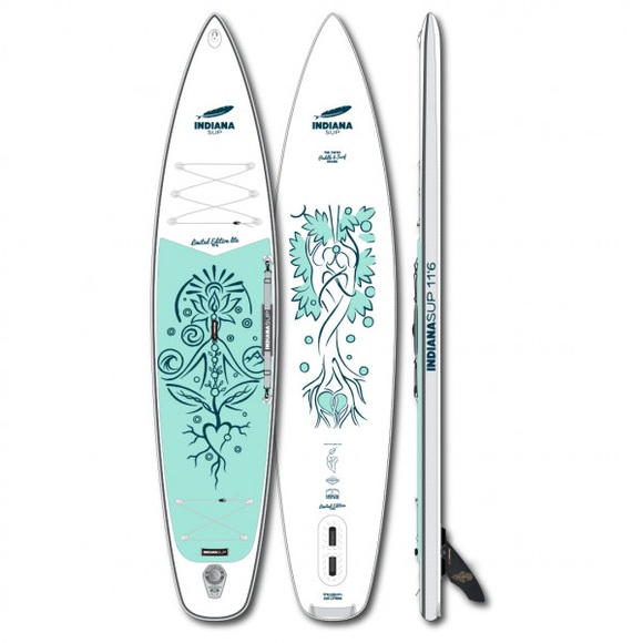 Indiana - 11'6 Touring Lite LTD Inflatable - SUP Board Gr 350 x 76,2 x 12 cm weiß/grün