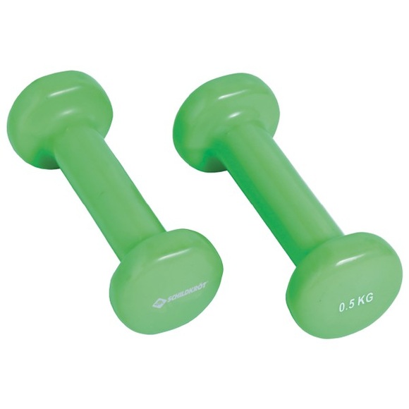 Schildkröt Fitness - Vinyl Hantel Set Gr 2 x 0,5 kg grün