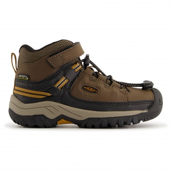 Keen - Kid's Targhee Mid WP - Wanderschuhe Gr 11K braun/schwarz