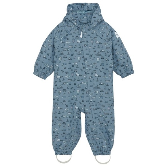 Color Kids - Baby Shell Suit AOP - Overall Gr 92 grau