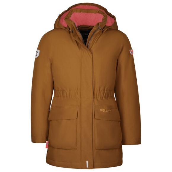 Trollkids - Girl's Alesund Coat - Mantel Gr 92 braun