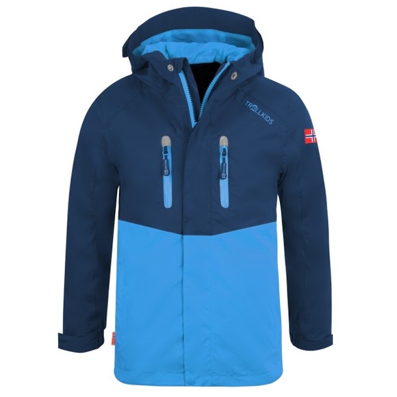 Trollkids - Kid's Nusfjord Jacket - Regenjacke Gr 116 blau